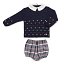 Conjunto pantalón cuadros jersey estrellas  Juliana